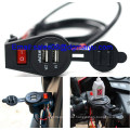 12-24V Dual USB Ladebuchse mit Schalter für Auto Motorrad Motorrad